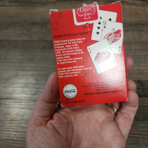 Bicycle Enjoy Coca Cola Playing Cards never used has been opened complete deck B - Picture 2 of 3